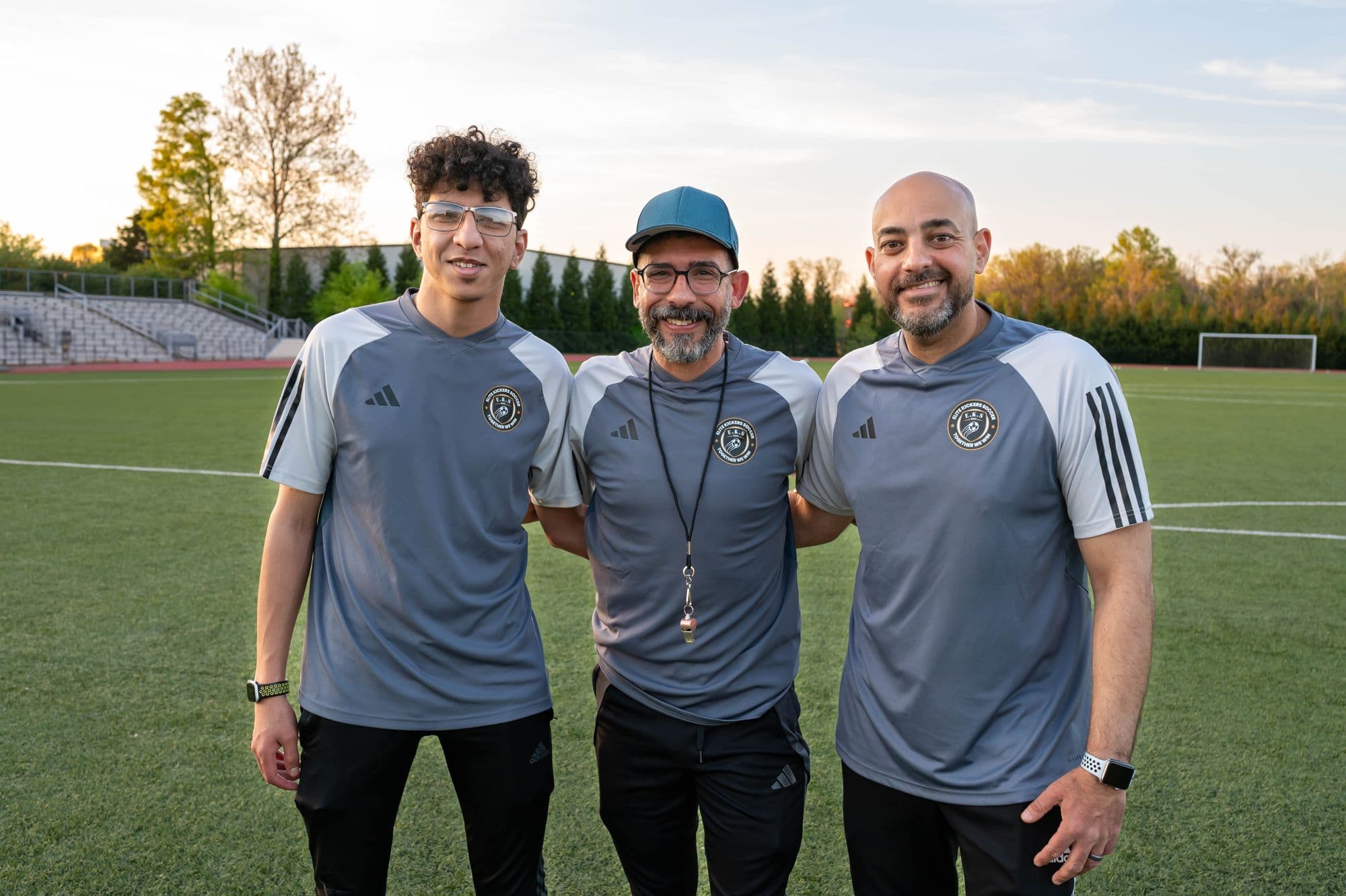 Coach Khaled with players