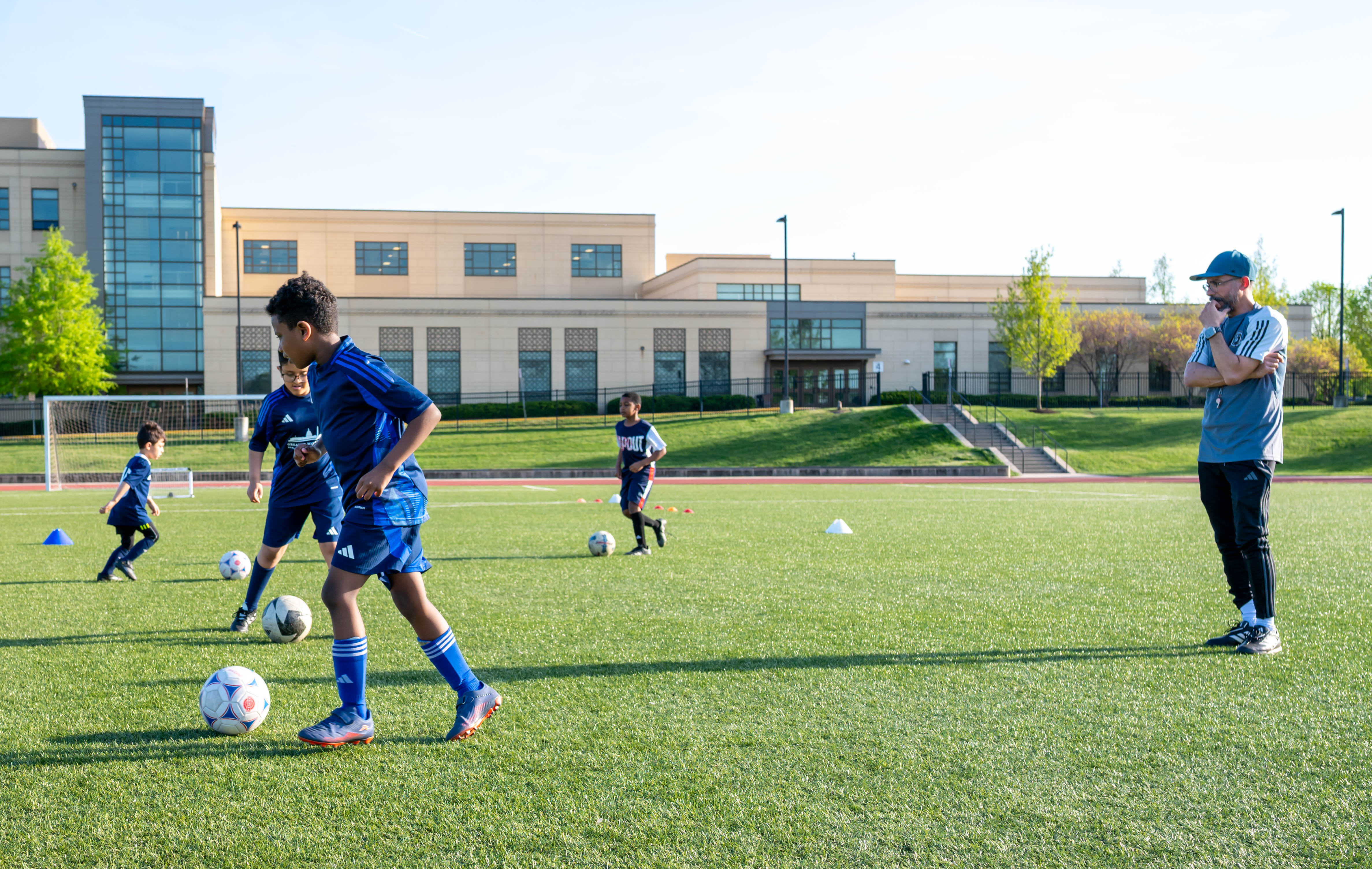 Coach leading players