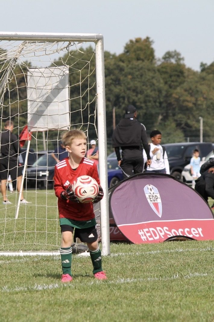 EKS U8 goalkeeper at the EDP Cup Fall 2026